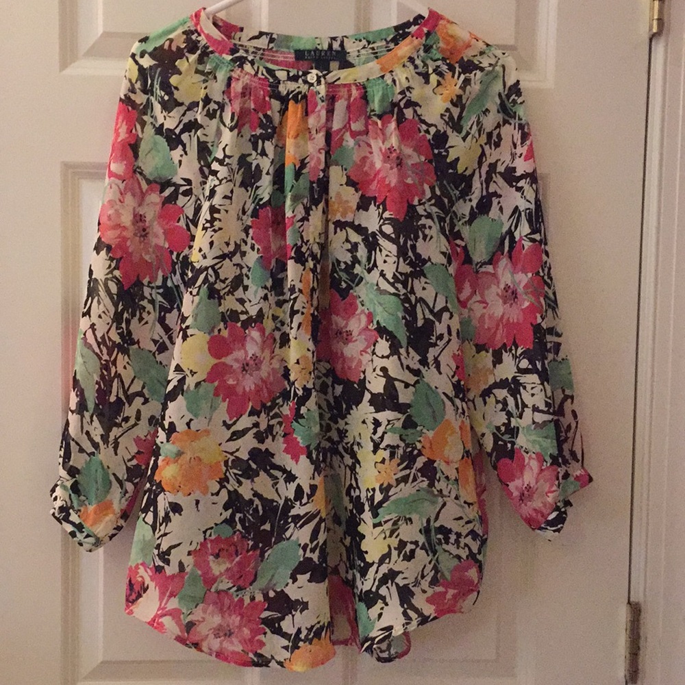 Ralph Lauren Sheer Blouse